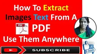 How to Extract Images or Text from a PDF and Use Them Anywhere | ratan agarwal it informer
