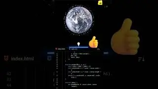 🌍🔥Realistic 3D Rotating Earth using HTML CSS JS | Canvas Animation Project | DevZiaul 
