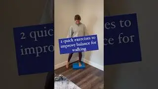 Improve balance for walking with a balance pad!