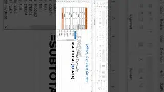 How to Use SUBTOTAL Formula in Excel
