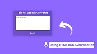 🎙️Text to Speech Using JavaScript | JavaScript Projects | Becodewala