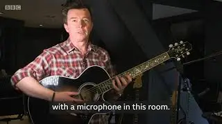 Rick Astley shows his guitar collection in his home studio (2019)