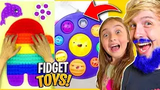 FIDGET TOYS MAIS RAROS E DIVERTIDOS DO TIKTOK POP IT - Pai Também Vloga
