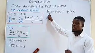 Derivatives - Derivative of sinx using first principle