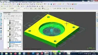 Mastercam X5 || Basic Milling Example || Circle mill