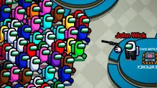AMONG US with 1000 PLAYERS, but it's John Wick