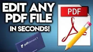 BEST PDF EDITOR - Take Control Of PDF's With PDFelement 7