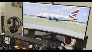 Microsoft Flight Simulator X BA A380 virtual flight LHR to BCA