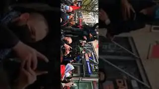 Hamburg'da Siyonist İsrail saldırıları protesto ediliyor