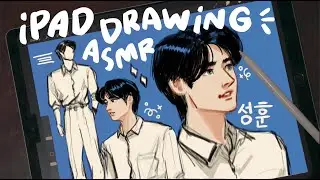 ASMR IPAD DRAWING 🐧 Sunghoon from Enhypen