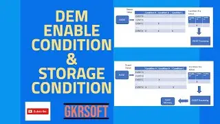 DEM ENABLE CONDITION | STORAGE CONDITION | DEM | AUTOSAR