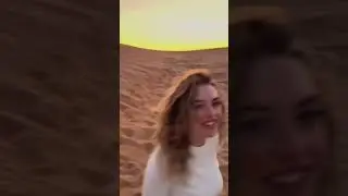 رقص ملیس سزن روی شنها در دبی#ملیس_سزن#بازیگران_ترک
