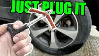 How to Plug a Tire (DIY Flat Tire Repair Tutorial)