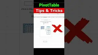 Excel Pivot Table Tips and tricks 😮😱🔥