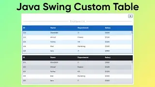 Part-1: Modern JTable UI Design in Java Swing | Custom UI Design