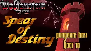 Brutal Wolfenstein 3D: Spear of destiny "Dungeons Boos: Floor 10" (Map 10, Bring em on!)