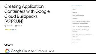 How to Create Application Containers with Google Cloud Buildpacks #container #qwiklabs #googlecloud