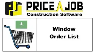 Window Order List - Price A Job
