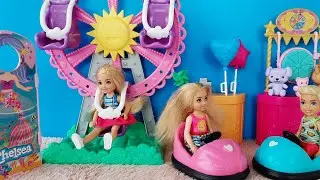 barbie goes to the newly opened amusement park ferris wheel, bumper cars