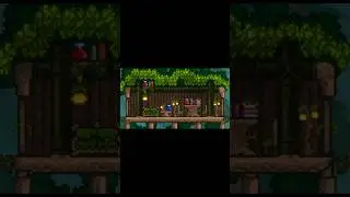 Крутой домик из живой древесины в Terraria! #terraria #building