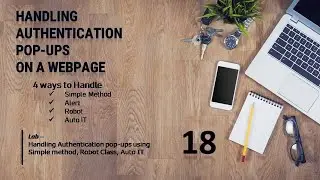How to handle Authentication Popups on a webpage II 4 ways to handle II WebDriver II Selenium