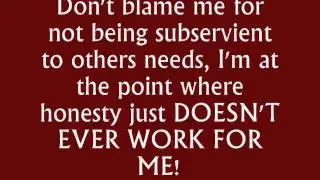 Sick Puppies - So What I Lied [LYRICS]