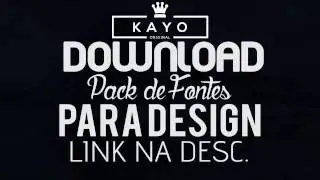 PACK De FoNTes Para Design DownLoaD 2017