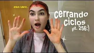 vencí mi miedo y me pinté el CABELLO DE ROJO SOLA