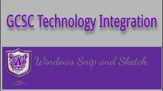 Windows Snip and Sketch Tool