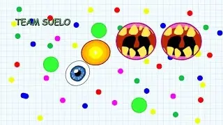 Agar.io l Gameplay con team y suelo