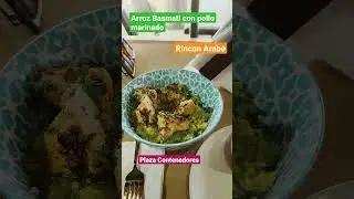 Arroz Basmati con pollo marinado en el Rincón Árabe en plaza contenedores Ensenada #shorts