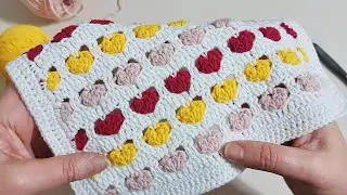 Easy Crochet Scrap Yarn Baby Blanket and Bag Project🧶
