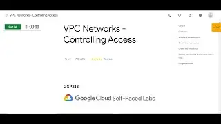 VPC Networks - Controlling Access | GSP213 | Skill Badge Build and Secure Networks in Google Cloud |