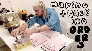 Studio vlog ✦ making and packing htv t-shirts for my small business