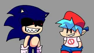 i ate your door frame (SONIC.EXE FNF animation)