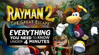 Rayman  2: The Great Escape - Everything in 4 minutes - PSX / PS1