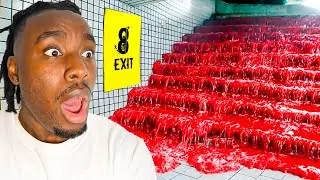 I ESCAPED The SCARIEST Subway Station EXIT 8..