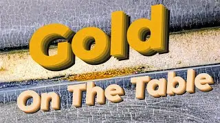 Gold on the table from American Fork quartz.