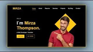 Portfolio website html css | how to make a portfolio website using html and css