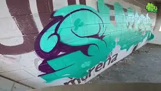 Purple Blue THROW UP - Ilegal Squad Mx GRAFFITI