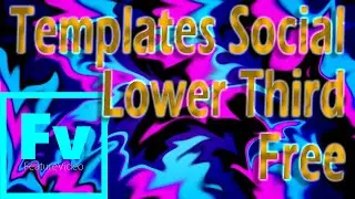 Social media lower third template free After Effects CC 2019 no plugin