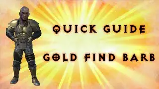 Diablo 2 Guide- The Gold Find Barb