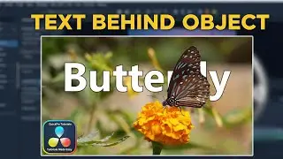 Create the “TEXT BEHIND OBJECT” Effect in DaVinci Resolve 20 | MAGIC MASK Effect