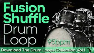 Funk Fusion Shuffle Drum Loop 95bpm