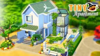 Tiny Modern Apartment  - special Halloween !! Sims 4 Cozy and Compact Living Space
