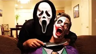 Scream visit Crazy Joker House | Joker vs Scream in real life | Spider-Man Avengers Videos Part 75