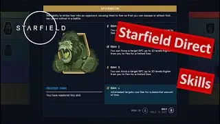 Starfield Direct Skills; Skill Tree; Starting Skills; NPC Skills -- ShadowBadass