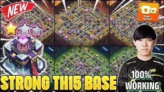UNBEATABLE TH15 WAR / FARM / RANK BATTLE BASE AND CWL BASE WITH LINKS ||TH15 ANTI 3 STAR BASE