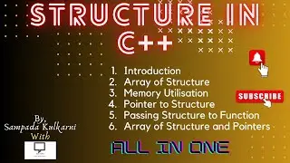 Structure in CPP | All in one Tutorial | Introduction to Implementation with Examples|Data Structure