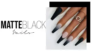 My SIMPLE Beginner's Matte Black Nails Went Facebook Viral!